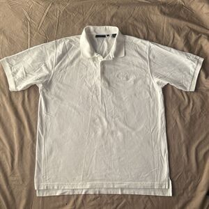 Bobby Jones  golf polo shirt L WHITE 100% Cotton